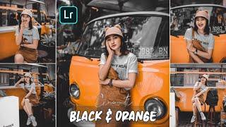 Tutorial Edit Foto Dark Black & Orange Lightroom CC Android | Lightroom Tutorial