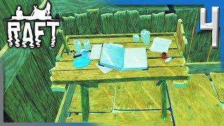 RESEARCHING AT THE RESEARCH TABLE! | Raft Survival Game Gameplay/Let's Play S2E4