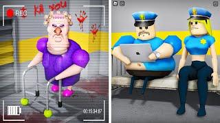 GRUMPY GRAN CAUGHT ON CAMERA in BARRY'S PRISON RUN! New Scary Obby (#Roblox)