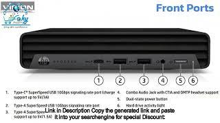 VCI HP ProDesk 600 G6 Mini, Intel i5 10500T 6 Core, 8GB RAM, 256GB SSD, Business #shortvideos