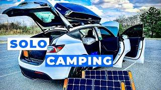 Solo Camping Setup for Tesla Model Y - Season 2