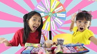 MYSTERY WHEEL OF ICE CREAM CHALLENGE FOR KIDS  RODA ES KRIM