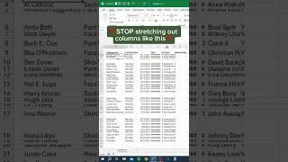 How to AutoFit columns and rows in CSV files‼️ #excel #exceltips #exceltutorial