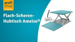 Flach-Scheren-Hubtisch Ameise® SLT 1.0, geschlossen, elektrisch