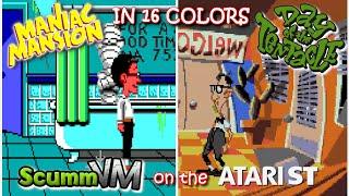 The history of SCUMM, SCUMMVM (on the Atari ST) (Monkey Island 2, Fate of Atlantis, DOTT)