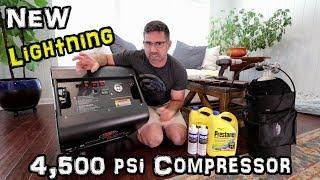 Hatsan Lightning 4,500 psi Airgun Compressor (Review) + PCP Air Rifle Refilling + Air Tank - SCBA