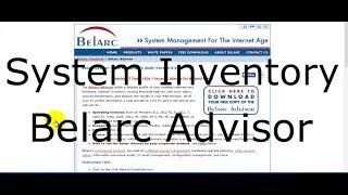 System Specs (Inventory) using Belarc Advisor