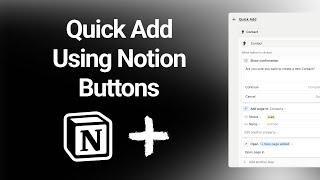 How To Quick Add Records In Notion With Buttons