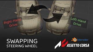 Assetto corsa modding tutorial _ Swap steering wheel side _ Right-Hand / Left-Hand Drive