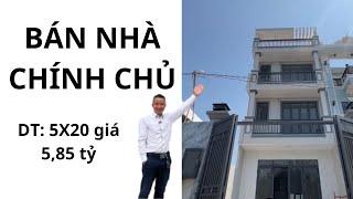 Bán nhà phố hẻm 1508 Lê Văn Lương Nhơn Đức 5x20 trệt 2 lầu giá 5.85 tỷ