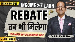 20. Rebate under Sec. 87A of Income Tax | Old Regime & New Regime