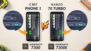 Realme Narzo 70 Turbo vs CMF Phone 1 90FPS Bgmi Test, Heating & Battery Test | Shocking Result 