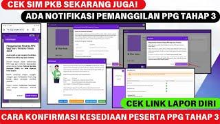 CEK SIM PKB SEKARANG! CARA CEK DAN KONFIRMASI KESEDIAAN PESERTA PILOTING PPG GURU TERTENTU TAHAP 3