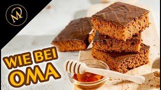 Blechlebkuchen wie von Oma - Lebkuchen Rezept vom Blech