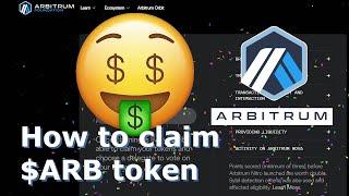 Arbitrum airdrop is here! Price and how to claim!!!