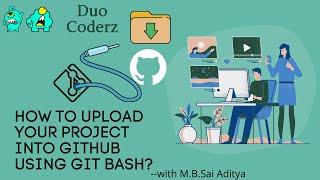 How to upload your project into GITHUB using GIT BASH in hindi?