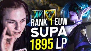 RANK 1 EUW SUPA REVIEW VAYNE ADC 1895LP CHALLENGER