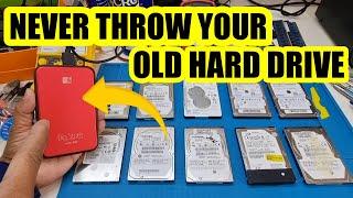 Old hard drive turn to new external hard drive #diy #externalhdd #tutorial #restoration #repairing