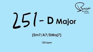 251 D Major Jazz Backing Track - 120 bpm