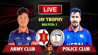 Nepal Police Club vs Tribhuwan Army Clubs Live Scores & Commentary | Police vs Army Jay Trophy 2025