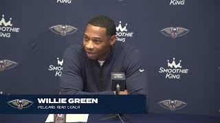 Willie Green on loss to Warriors, Jordan Hawkins | Pelicans-Warriors Postgame Interview 10/30/23