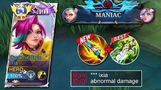 IXIA BEST PERFECT BUILD FOR SOLO RANKED (101% insane damage) - MLBB