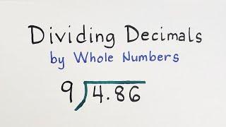 Dividing Decimals by Whole Numbers