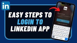 How to Login in LinkedIn App !