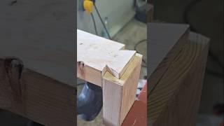 Beam Corner Joint Tips #tutorial #howto #carpentry #woodworking #tutorial #shorts #diy