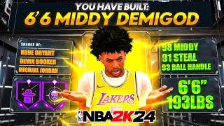 6'6 PG BUILD With 98 MIDRANGE + 92 3 POINTER + 91 STEAL Is INSANE IN NBA 2K24