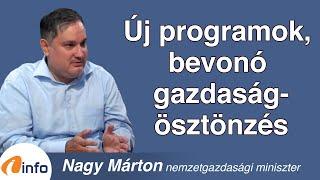 Új programok, bevonó gazdaságösztönzés. Nagy Márton, Inforádió, Aréna