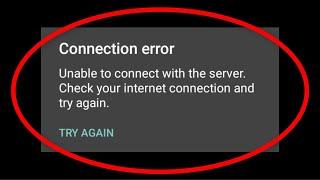 Fix Unable To Connect With The Server || Check Your Internet Connection Error || Clash Royale Game