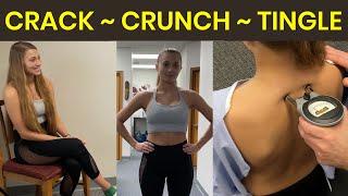 Nursing Student Neck Pain ~ First Time Back Cracking ~ Super Chill ASMR Heaven ~ EPIC CHIRO SESSION.