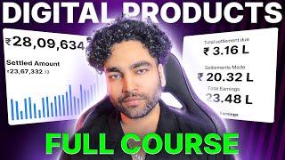 How to Sell Digital Products Online Full Course | STEP-BY-STEP COMPLETE COURSE 2024 