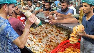 KFC Style Zinger Burger  Speedy Guy Making 100+ Paratha Zinger Roll | Crazy Rush for Fast Food