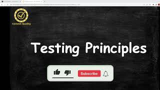 7 Testing Principles!