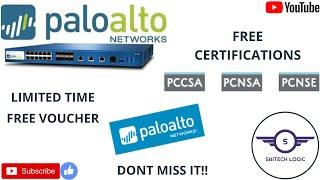 Paloalto | Paloalto Free Certification Step by Step Guide with Voucher Code | PCCSA, PCNSA, PCNSE