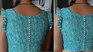 Blouse Back Neck Design Potli Button || Boat Neck Blouse Design || Potli Button Blouse Design.