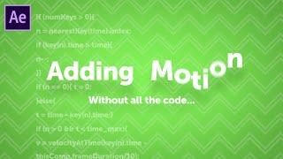 Adding Motion with the Motion 3 Adobe After Effects Plug-In - No Coding