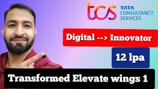 TCS Digital to Innovator 2022 | TCS Transformed Elevate Wings 1 New  Pattern Explained