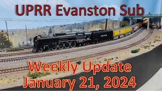 Weekly Update UPRR Evanston Subdivision Maintenance Roads in the Mountains HO Model Trains in Action