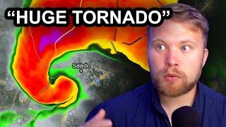 The Exact Moment Salado, TX was hit by a HUGE Tornado