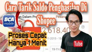 Cara Tarik Saldo Penghasilan Di Shopee Terbaru | Cara Tarik Saldo Penghasilan Ke Rekening