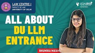 All About DU LLM Entrance 2022 |  Cut off, Exam Pattern, Seat Availability | LLM 2022 Crash Course