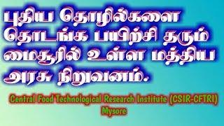 Skill development training | Central Food Technological Research Institute (CFTRI) | Mysuru