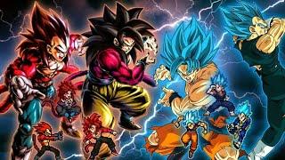 Fusion Gogeta OP Goku SSJ4 & Vegeta SSJ4New VS Fusion Vegito OP Goku & Vegeta in #mugen