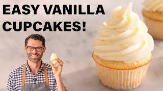 EASY Vanilla Cupcakes Recipe