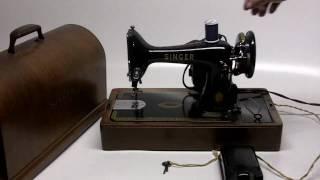 Vintage Antique Singer Portable Sewing Machine