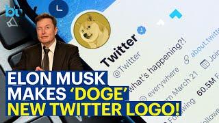 Elon Musk Replaces Twitter's Blue Bird Logo With 'Doge' Meme