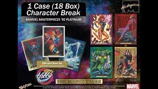 2024 Marvel Masterpieces 92 Platinum 1 Case (18 Box) Break #4 eBay 01/04/25